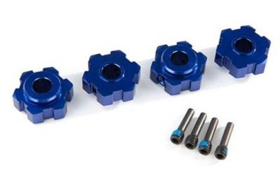 Traxxas Fälgnav Alu Blå (4) Maxx (8956X)