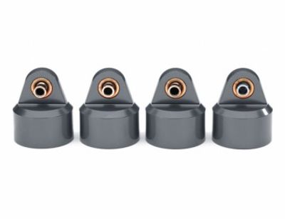 Traxxas Stötdämparlock Alu Grå GT-Maxx (4) (8964-GRAY)
