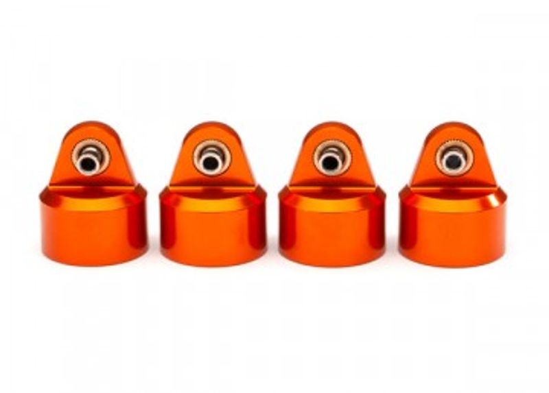 Traxxas Stötdämparlock Alu Orange GT-Maxx (4) (8964T)