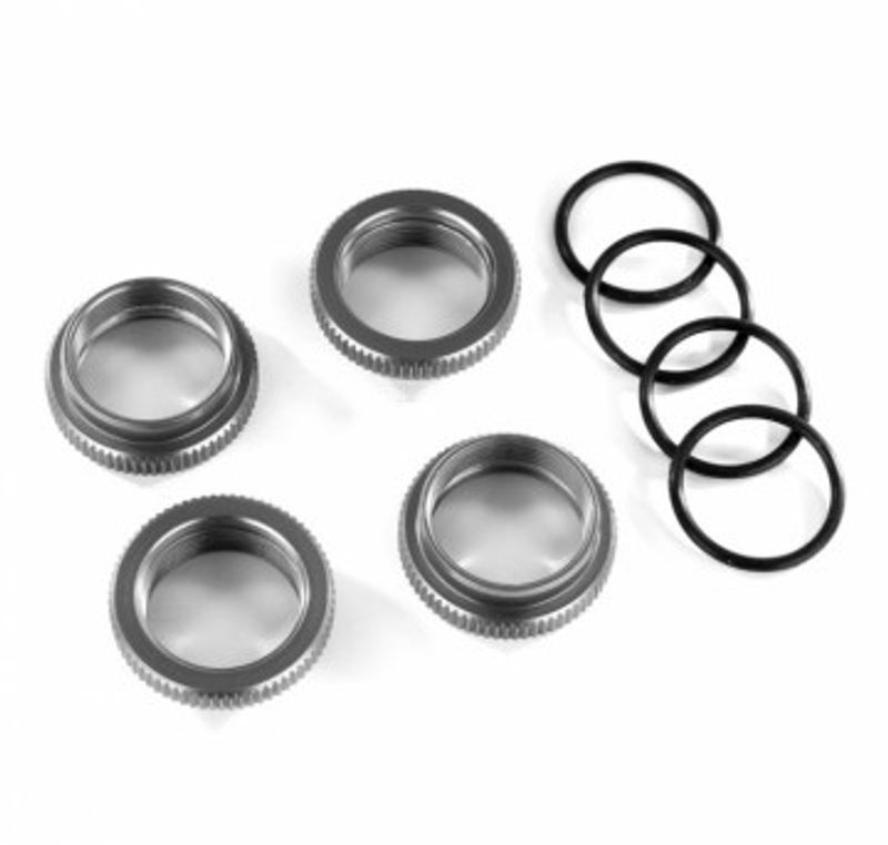 Traxxas Fjäderspännare Alu Grå GT-Maxx (4) (8968-GRAY)
