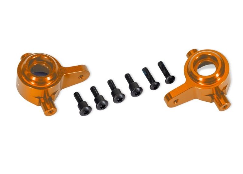 Traxxas Styrspindlar Alu Orange (Par) Raptor R Ultimate, (Uppgradering #9080) (9064-ORNG)