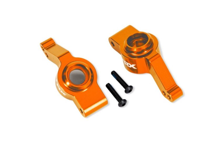 Traxxas Hjulaxelhållare Alu Orange (Par) Raptor R Ultimate, (Uppgradering #9080) (9065-ORNG)