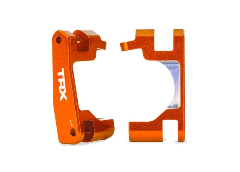 Traxxas Casterblock Alu Orange (Par) Raptor R Ultimate, (Uppgradering #9080) (9063-ORNG)