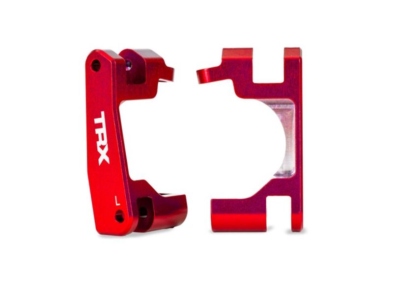 Traxxas Caster Blocks Alu Röd (Par) Raptor R Ultimate, (Uppgradering #9080) (9063-RED)