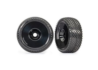 Traxxas Däck & Fälg Respons Pro/ Disk Svart 3.0" (2) (9074-BLK)