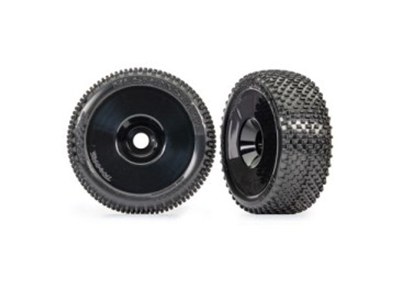 Traxxas Däck & Fälg Respons Pro/ Disk Svart 3.0" (2) (9074-BLK)
