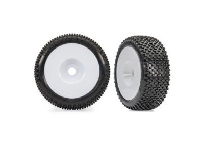 Traxxas Däck & Fälg Respons Pro/ Disk Vit 3.0" (2) (9074-WHT)
