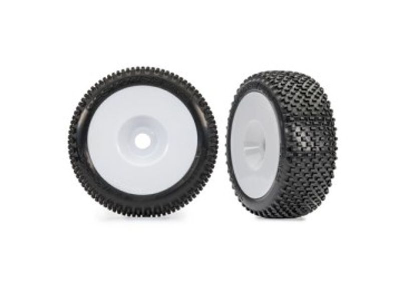 Traxxas Däck & Fälg Respons Pro/ Disk Vit 3.0" (2) (9074-WHT)