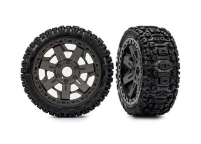 Traxxas Däck & Fälg Sledgehammer/ Grå 3.0" (2) (9073)