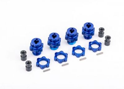 Traxxas Hjulnav & Mutter 17mm Alu Blå (4) Jato 4x4 (9086)
