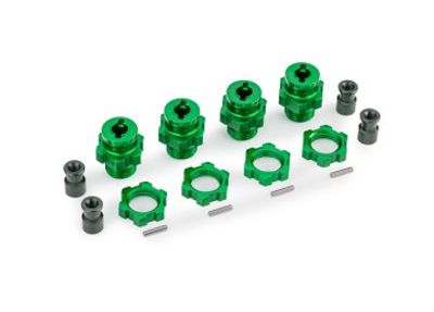 Traxxas Hjulnav & Mutter 17mm Alu Grön (4) Jato 4x4 (9086-GRN)