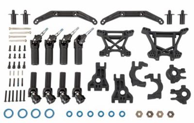 Traxxas Uppgradering Extreme Heavy Duty Svart Hoss, Rustler, Slash, Raptor R - 4x4 (9080)