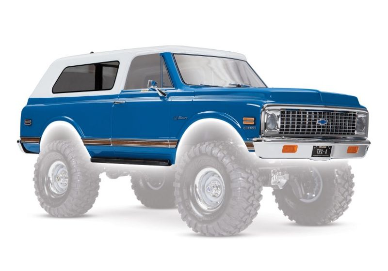 TRX9111X Kaross Chevy Blazer '72 Blå/Vit Komplett