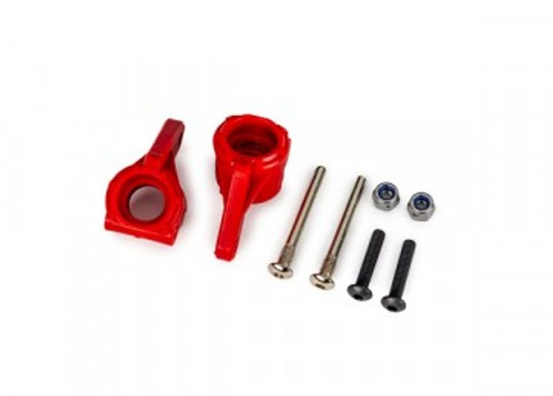 Traxxas Styrspindel EHD Röd (Par) (för Uppgraderingskit #9180/9181/9182) 2WD (9137-RED)