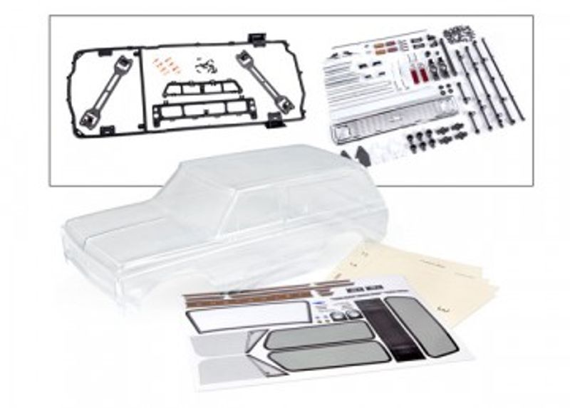 Traxxas Kaross Chevrolet Blazer ´72 Omålad Clipless med Detaljer (9130)