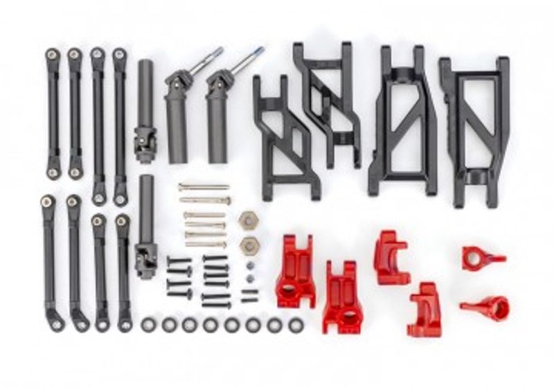 Traxxas Fjädring och Drivlina EHD Röd Uppgradering Set 2WD Stampede, Rustler, Bigfoot (9180-RED)