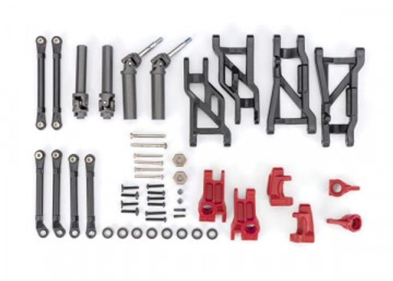 Traxxas Fjädring och Drivlina EHD Röd Uppgradering Set 2WD Raptor, Slash, Slash Mod (9181-RED)