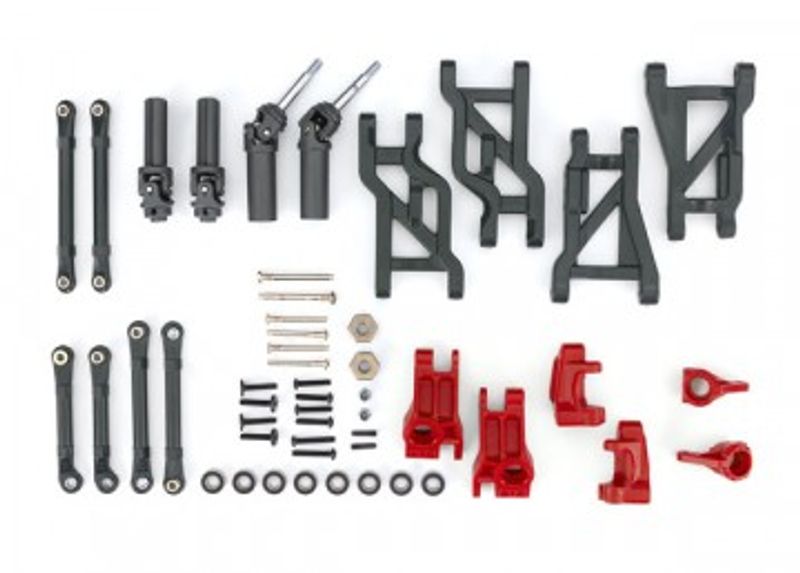 Traxxas Fjädring och Drivlina EHD Röd Uppgradering Set Bandit, Drag Slash (9182-RED)