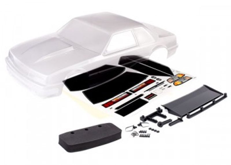 Traxxas Kaross Ford Mustang Drag Slash Omålad (9421)