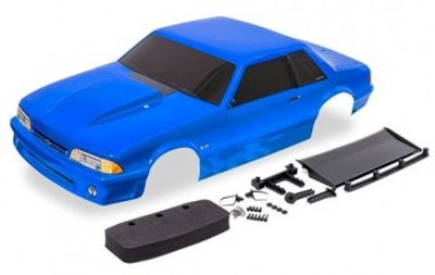 Traxxas Kaross Ford Mustang Drag Slash Blå (9421X)