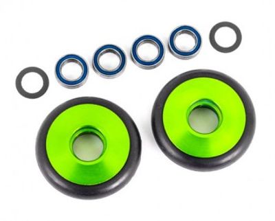 Traxxas Hjul Set Alu Grön Wheelie Bar  Drag Slash (9461G)