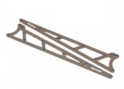 Traxxas Sidoplattor Wheelie Bar Alu Grå  Drag Slash (9462)