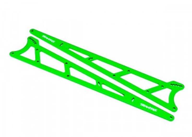 Traxxas Sidoplattor Wheelie Bar Alu Grön  Drag Slash (9462G)