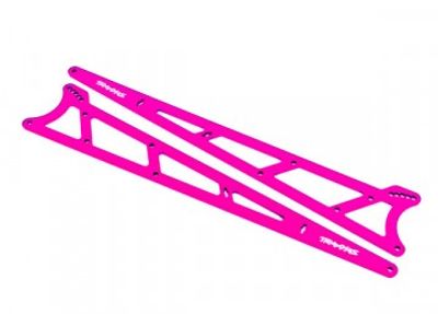 Traxxas Sidoplattor Wheelie Bar Alu Rosa  Drag Slash (9462P)