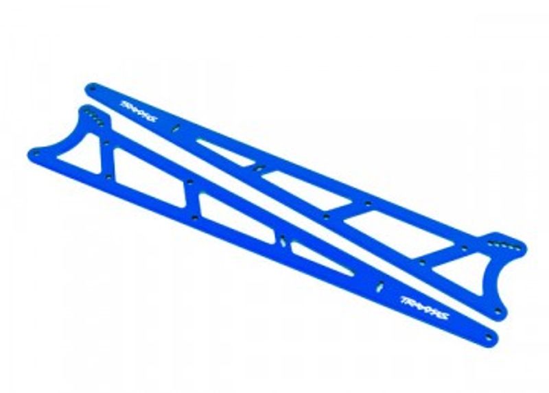 Traxxas Sidoplattor Wheelie Bar Alu Blå  Drag Slash (9462X)