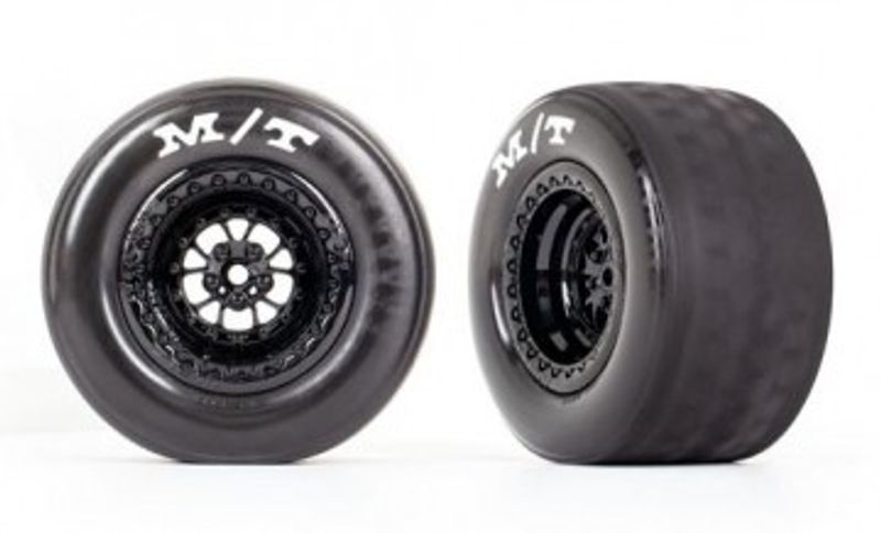 Traxxas Däck & Fälg Bak Svart (2)  Drag Slash (9475)