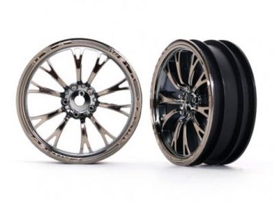 Traxxas Fälg Fram Svart Krom (2)  Drag Slash (9472X)