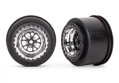 Traxxas Fälg Bak Krom (2)  Drag Slash (9473R)
