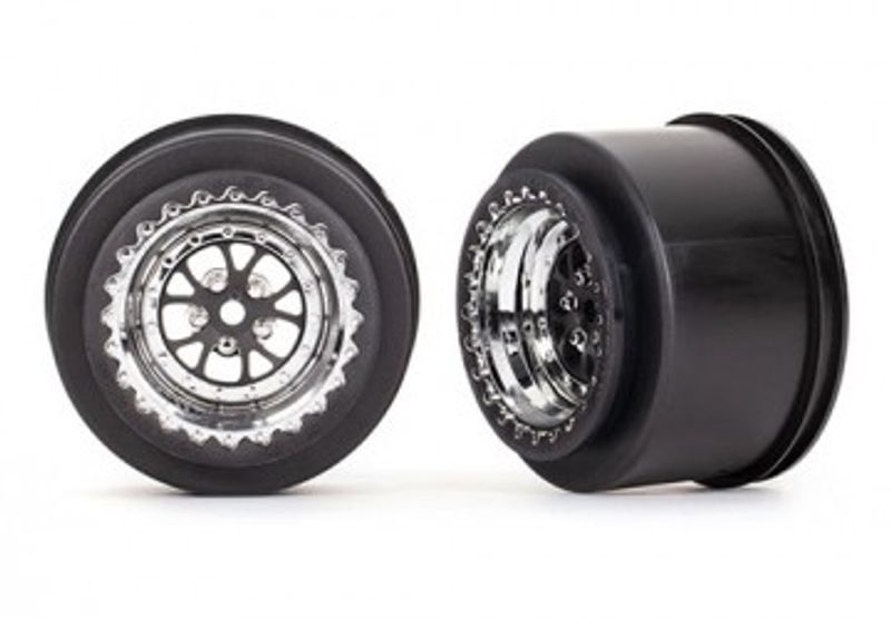 Traxxas Fälg Bak Krom (2)  Drag Slash (9473R)