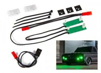 Traxxas LED Ljus Fram Set Grön  Chevrolet C10 (9496G)