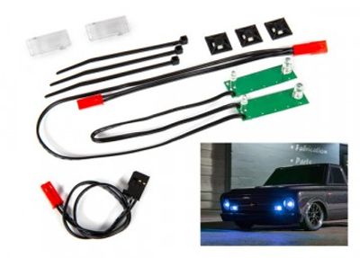 Traxxas LED Ljus Fram Set Blå  Chevrolet C10 (9496X)