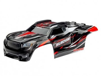 Traxxas Kaross Sledge Röd Komplett med Fästen (9511R)