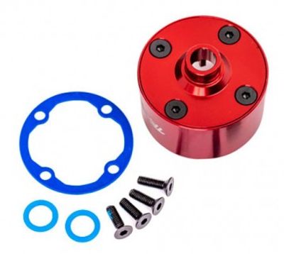 Traxxas Diffhus Alu Röd Set Sledge (9581R)