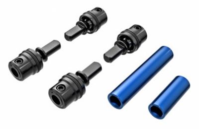 Traxxas Kardanaxlar Stål/Alu Set Komplett Blå TRX-4M (9751-BLUE)