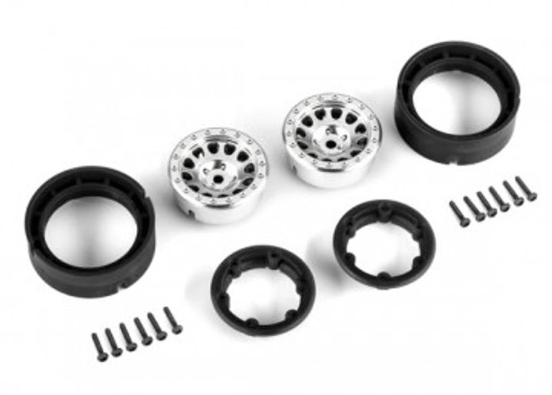 Traxxas Fälg Method Race 105 Beadlock Matt Krom 1.0" (2) (9781-SATIN)