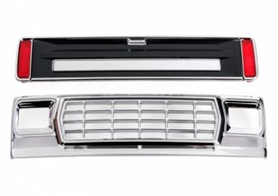 Traxxas Grill, Bakläm Svart med LED-glas Ford F-150 TRX-4M (9819-BLK)