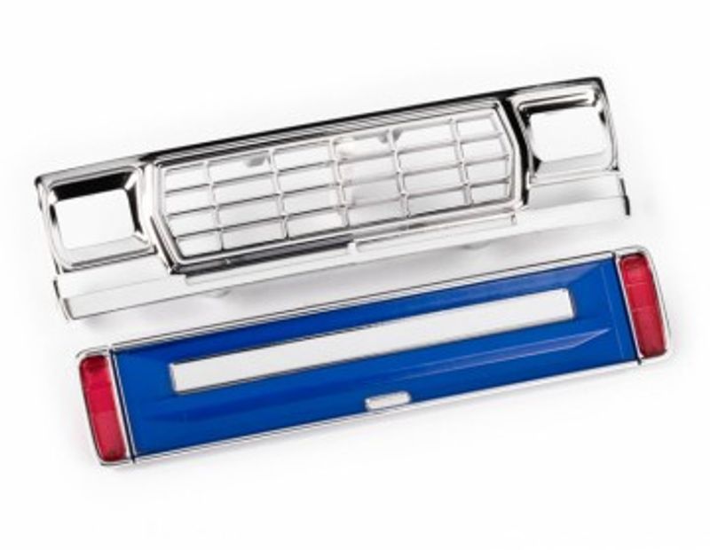 Traxxas Grill, Bakläm Blå med LED-glas Ford F-150 TRX-4M (9819-BLUE)