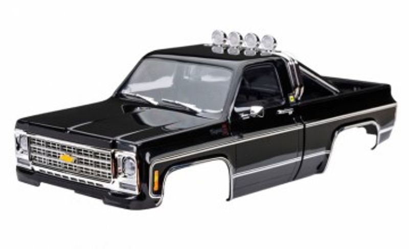 Traxxas Kaross TRX-4M Chevrolet K10 Svart Komplett (Clipless) (9811-BLK)