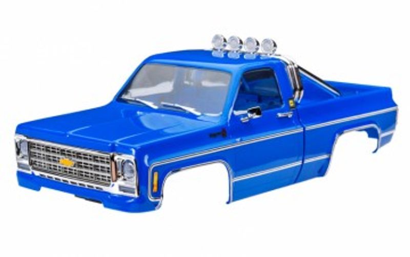 Traxxas Kaross TRX-4M Chevrolet K10 Blå Komplett (Clipless) (9811-BLUE)