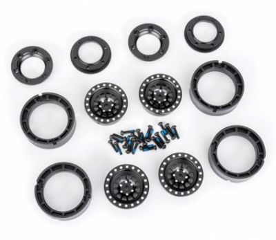 Traxxas Fälg Aluminium Beadlock Svart 1.0" (2) (9881-BLK)