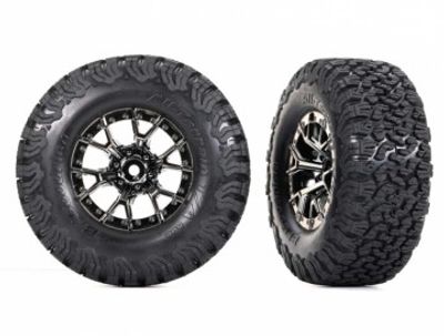 Traxxas Däck & Fälg BFGoodrich All-Terrain T/A Svartkrom 2.2/3.0'' 2WD Fram/4WD (2) (10187-BLKCR)