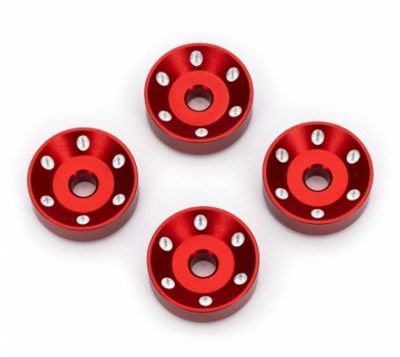 Traxxas Hjulbrickor Alu Röd (4) Maxx Slash (10257-RED)