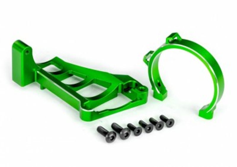 Traxxas Motorfäste Fram & Bak Set Alu Grön Maxx Slash (10262-GRN)