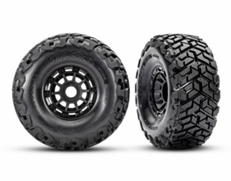Traxxas Däck & Fälg Förstärkta Svart Maxx Slash (2) (10272)