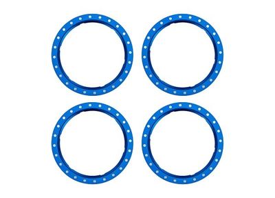 Traxxas Beadlock Rings Alu Blå (Pro Scale Wheel Alu System) (4) (10276-BLUE)
