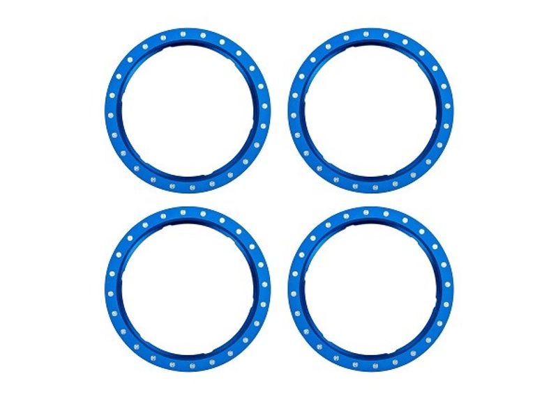 Traxxas Beadlock Rings Alu Blå (Pro Scale Wheel Alu System) (4) (10276-BLUE)